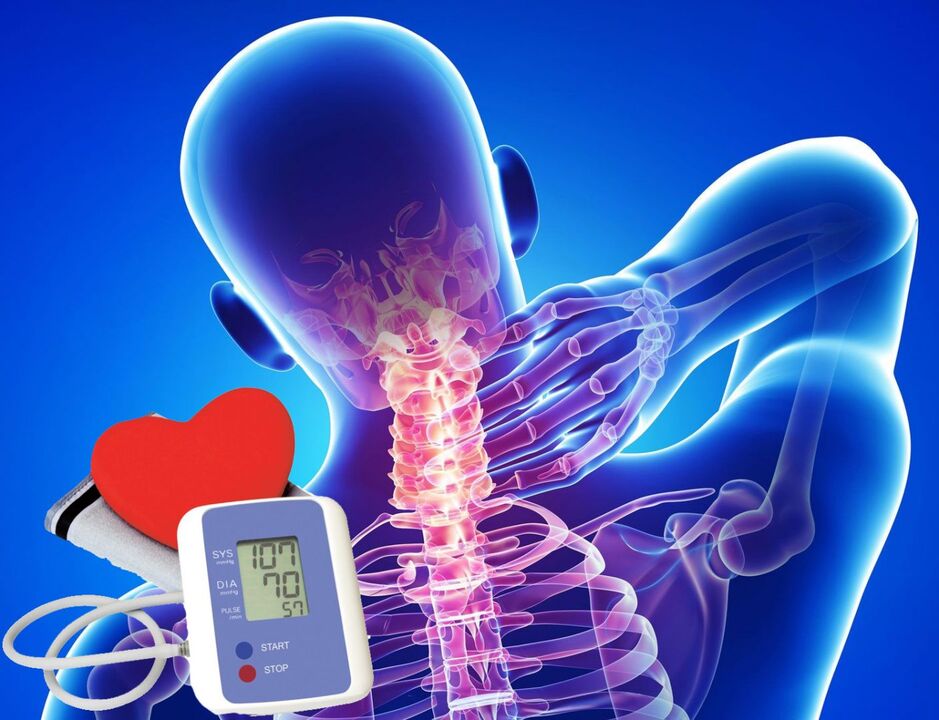 Benchingul tensiunii arteriale pentru osteocondroza cervicală