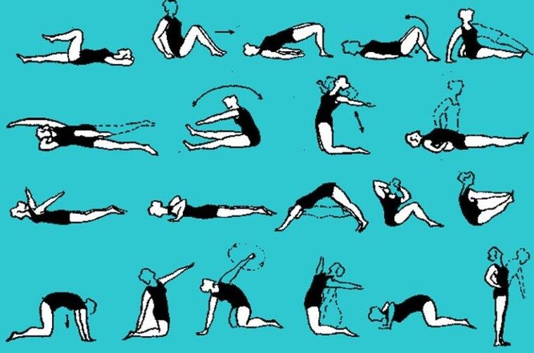 Un set de exerciții pentru osteochondroză